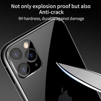 5D Screen Protector Tvrdené Sklo puzdro Pre iPhone 11 Pro Max Xs Xr 12 Luxusný Lesklý Zadný Kryt Pre iPhone, 11Pro, Xsmax Capinhas