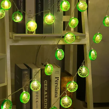 5M 20 Žiarovky Citrón LED Rozprávkových Svetiel Garland Vianočné String Svetlá Svadobné Dekorácie Pre Dovolenku Strany Spálňa Osvetlenie Reťazca