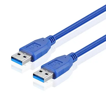 5M Kábel USB 3.0 A-Samec na-Male Zadajte do Mužskej SuperSpeed USB Adaptér Konektor Spojka Bi-Directional Predlžovací Kábel