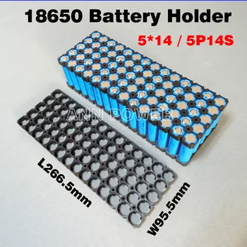 5P14S 18650 li-ion akumulátor, držiak Použitý pre 14S 51.8 V 10ah 12Ah 15Ah lítiové batérie 5*14 50.4 V batérie držiak / konzola