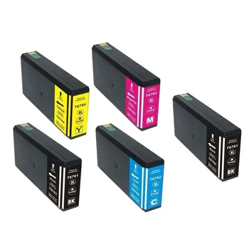 5pack Kompatibilné atramentové kazety Pre T676XL používané v Epson workforce wp-4020 wp-4530 wp-4540 pro wp-4010 wp-4023 wp-4090 wp-4520
