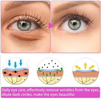 5packs Mango Vitamín C Hydratačný Anti-Aging Eye Mask Skin Serum Zlaté Očné Škvrny Starostlivosti Odstrániť Vrásky, Tmavé Kruhu Opuchy