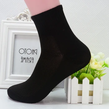 5pair Čierna Šedá Biela Ponožky Priedušná Oka Krátky Low Cut Členok Ponožky pre Ženy Ženy Muži Ponožky Jeseň Bežné Calcetines Mujer