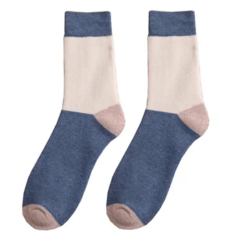 5Pairs/Veľa Zahustiť pánske Bavlnené Ponožky Udržať v Teple Poschodí Načechraný Tepelnej Ponožky Zimné Hrubé Ponožky Pre Človeka Vysokej Kvality