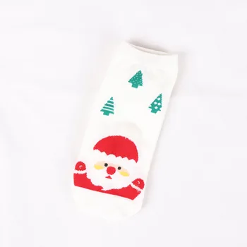 5Pairs žena Cartoon Zviera Tlače Bavlnené ponožky cute cat fox Krátke loď ponožky Funny girls vianočné ponožky 2020 Nový Rok Darček