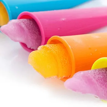 5pc/veľa Lete Popsicle Maker Lízatko Plesne Kuchyňa DIY Náhodné Farebné Potraviny-Silikónu Mrazené Ice Cream Pop Plesní