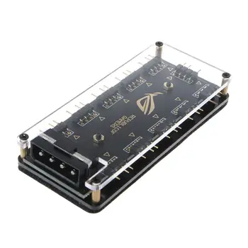 5V 3-pin RGB 10 Hub Rozbočovač Napájania SATA 3pin ARGB Adaptér Predlžovací Kábel pre GIGABYTE MSI A SUS ASRock LED