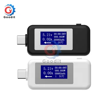 5V 9V 12V 24V 30V USB Tester Typu C, LCD Digitálny Prúd Napätie Nabíjačky Kapacita Tester USB Nabíjačka Lekár Power Meter Voltmeter