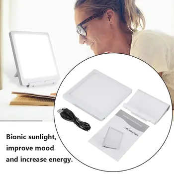 5W SAD Fototerapia Svetlo 10000 LUX Bionic-Letný Afektívna Porucha, USB LED Lampa Terapia Nastaviteľné Úľavu Apatický