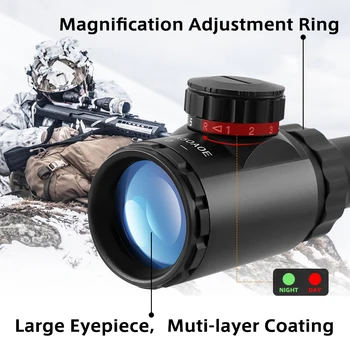 6-24x50 3-9x40 Taktické Optický Zameriavač Nastaviteľné Zelená Červená Riflescope Lov Osvetlené Sniper Optickým Zameriavačom Lov Príslušenstvo