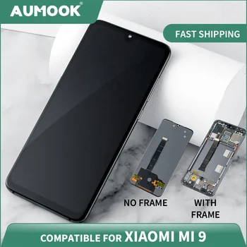 6.39 palcový LCD pre Xiao Mi 9 AMOLED dotykový displej S Rámom Digitalizátorom. Montáž Displeja pre MI 9 Displej Náhradné