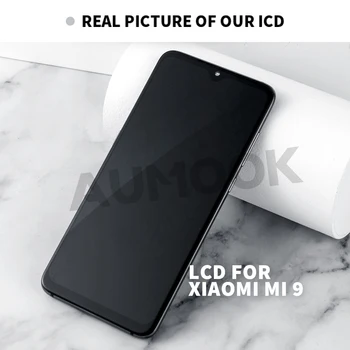 6.39 palcový LCD pre Xiao Mi 9 AMOLED dotykový displej S Rámom Digitalizátorom. Montáž Displeja pre MI 9 Displej Náhradné
