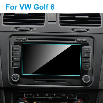 6.5 palcový Auta GPS Navigácie Screen Protector pre Volkswagen VW Golf 6 Obdobie 2010-Auto Interiéru Tvrdeného Skla Auto Príslušenstvo