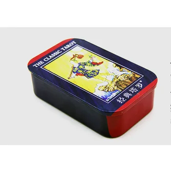 6 Druhov Možnosť Metal Box Tarot Dosková Hra 78 KS/Set Box, Hrá Karty, Tarot 9.5*5.8 cm Karty Dosková Hra Pre Rodinou/Priateľmi
