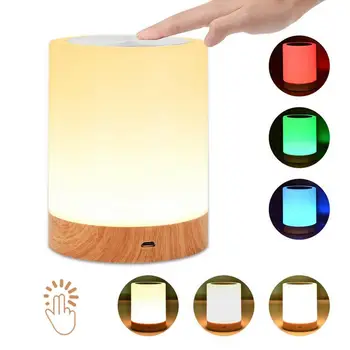 6 Farby Svetla nastaviteľné LED Farebné Inovatívne Nabíjateľná deti Nočné Svetlo Tabuľka Nočné Dojčenia Lampa Dýchanie Dotyk svetla