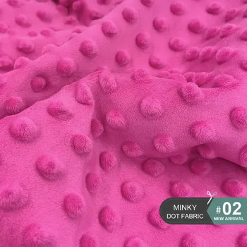 6 Ks/veľa Kvalitných Minky Dot Plyšové Textílie 45x50cm Domov Ručné Materiálov Mikrovlákna Textílie Pre Dieťa Eco-friendly En-71