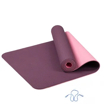 6 MM hustota TPE Yoga Mat Cvičenie Pad Non-slip Skladacie Gym Fitness Pilates Dodávky Non-protišmykové Podlahy Hrať Mat