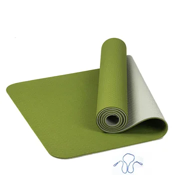 6 MM hustota TPE Yoga Mat Cvičenie Pad Non-slip Skladacie Gym Fitness Pilates Dodávky Non-protišmykové Podlahy Hrať Mat