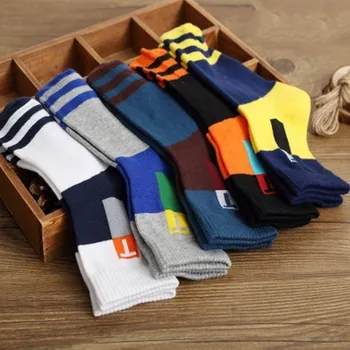 6 párov/Veľa pánske Bavlnené Ponožky Hot predaj Jeseň Zima Príliv Bežné Obchodné Ponožky Muž Anti-Bakteriálne Dezodorant Priedušné Ponožky