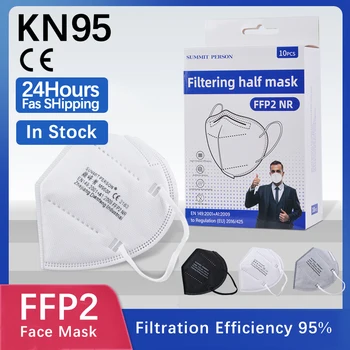 6 vrstva FFP2 CE KN95 Masque hrubšie KN95 Masku na Tvár PM2.5 Anti-fog Silné Ochranné Úst Maska Respirátor Opakovane mascarillas