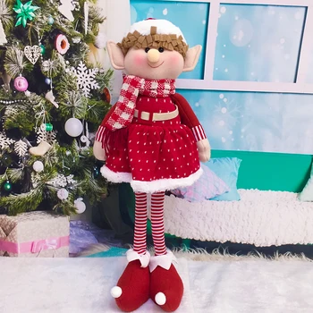 60 cm Christmas Elf Dekorácie, Darčeky Deti Hračky Izba Ozdoby Obrovské Veľkosti Stojaci Plyšový Vianočný Firmware Nový Rok Domáce Dekorácie