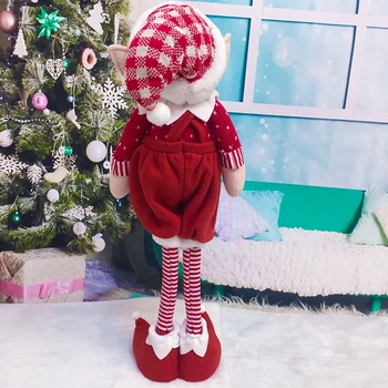 60 cm Christmas Elf Dekorácie, Darčeky Deti Hračky Izba Ozdoby Obrovské Veľkosti Stojaci Plyšový Vianočný Firmware Nový Rok Domáce Dekorácie