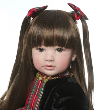 60 cm skutočné znovuzrodenie silikónové Baby Doll Hračky Vinyl Princezná Batoľa Deti Ako Živé Dievčatá Limited Kolekcia Vianoce, Narodeniny bábiky