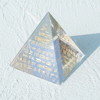 60 mm Egypte Pyramídy Miniatúrne K9 Krištáľové Sklo Egyptský Liečenie Čakier Reiki Energie Pyramídy Liek Feng Shui Domáce Dekorácie