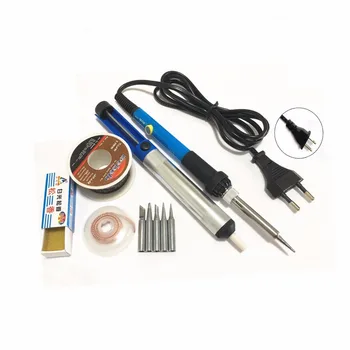 60 W Nastaviteľná Teplota Elektrická Spájkovačka Nastaviť Zváranie Spájkovacia Stanica Tepla Ceruzka Repair Tool Kit 8878