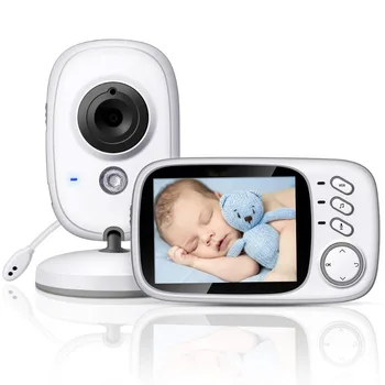 6033 baby monitor dieťa foon camara bebe 3.2 palcový TFT LCD INFRAČERVENÉ Nočné Videnie 2 spôsob, ako Hovoriť 8 Uspávanky Teploty Monitorovať dieťa kamery