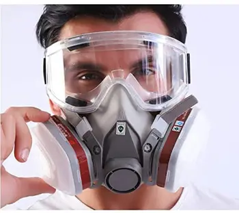 6200 Plynová Maska, Respirátor Proti Prachu Respirátor Tvár Plynová Maska, Ochrana Priemyselné Plynové Masky s Filtrami Široko Používané