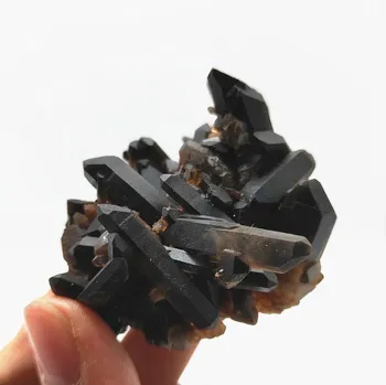 62g Crystal klastra prírodné čierne quartz klastra Čierny Drahokam Kvet uzdravenie doprava Zadarmo