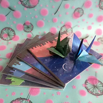 68pcs Origami Farebný Papier Novú Planétu Galaxy Star Series Skladacie Žeriav Papiera Origami DIY Materiály Papier Remesiel, Takže Dary