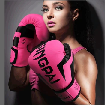 6oz 10oz 12 oz Muži ženy Boxerské Rukavice priedušná fitness Punč taška rukavice kick boxe, MMA glove Muay Thai kope palcové Protect