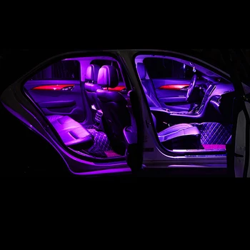 6pcs Auto LED Žiarovky Interiéru Stropné Svetlo na Čítanie Žiarovky batožinového priestoru Zrkadlo na líčenie Svetlo Pre Toyota Mark X 2010 2011 2012 2013 Príslušenstvo