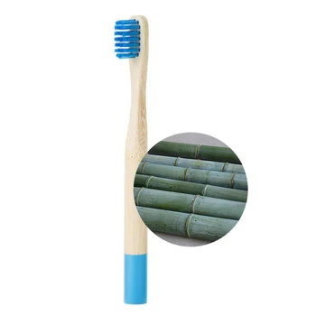 6pcs dieťa Bambusu zubná Kefka Medium Štetiny Biodegradovateľný Plast-Free zubné kefky Valcové nízkouhlíkové Eco Bambusu Kefa