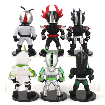 6pcs/set 10-12 cm Anime Maskované Rider Kamen Rider Q Verziu Obrázok Hračky Kolekcia Model Bábiky