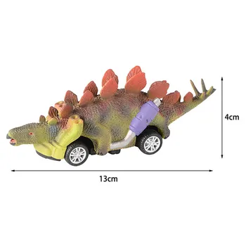 6Pcs/Set Deti Cartoon Mini Dinosaura stiahnuť späť Model Auta, Hračky PVC vrátiť Vytiahnuť Späť Zotrvačnosti Vozidla, Bábiky, Hračky Pre Deti, Darčeky