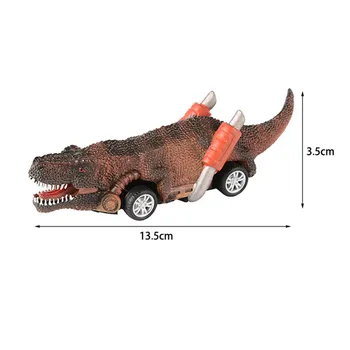 6Pcs/Set Deti Cartoon Mini Dinosaura stiahnuť späť Model Auta, Hračky PVC vrátiť Vytiahnuť Späť Zotrvačnosti Vozidla, Bábiky, Hračky Pre Deti, Darčeky