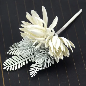 6pcs Umelých Plastických Kvetinové Kytice Corsage Pre Svadobné Dekorácie DIY Scrapbooking Nevesta Falošné Drží Kvetiny Príslušenstvo
