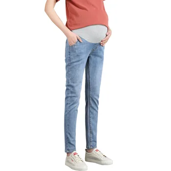 6XL plus tuku tehotné ženy džínsy rovno tehotné ženy nohavice tehotné nohavice elastický pás materskej šaty, oblečenie pre tehotné