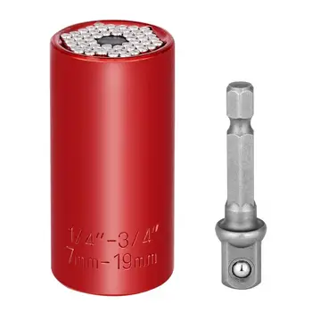 7-19 mm Univerzálny momentový Kľúč Head Set Socket Rukáv elektrická Vŕtačka Ratchet Priechodky Kľúč Kľúč Mágie Multi Ručné Náradie