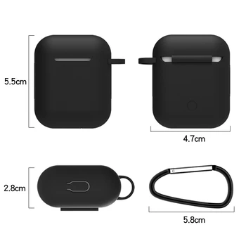 7 Ks/Set Silikónové Bezdrôtové Bluetooth Slúchadlá Prípade Airpods 1 2 Apple Slúchadlá Slúchadlá Ochranný Kryt（Bez slúchadlá）