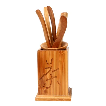 7 kus/set Ručne Kung Fu Čaj Sady Vintage Puer Nôž, Lyžica Čaju Nástroje Nastaviť Čajový Obrad Riad Čínskeho Bambusu Klip Nečistôt