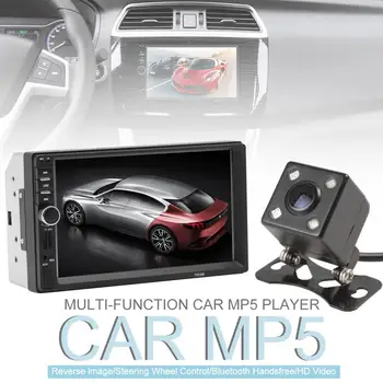 7 Palcový 2 DIN V Dash Bluetooth Dotykový Displej Auto Video, Rádio Stereo Prehrávač s Nočné Videnie parkovacia Kamera Podporu Zrkadlo Odkaz