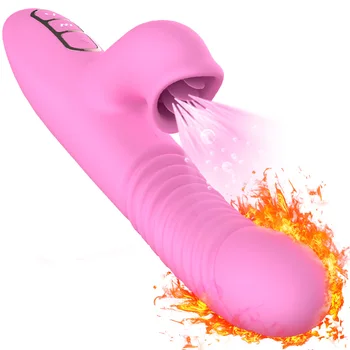 7 Rýchlosť Sania Vibrátory G Mieste Klitoris Stimulácia Teleskopická Dildo Vibrátor Kúrenie Rotačný Vibrátor Sexuálne Hračky pre Ženy