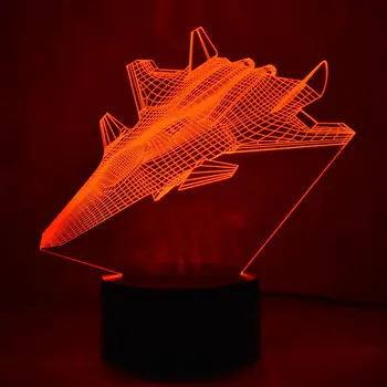 7 zmena farby 3D stolná lampa Deco Enfant Chambre Stolové Lampy Pre Obývacia Izba Vianočné darčeky pre deti led nočné osvetlenie
