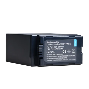7800mAh CGR-D54pro CGR D54 D54S Batérii s LED Indikátory pre Panasonic AG-AC8PJ,AG-AC90A,AG-HPX250,HC-X1000,AG-HPX255