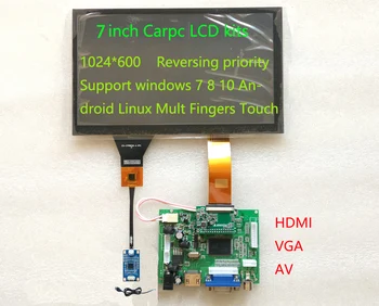 7inch Carpc DIY Kit HDMI 1024*600 Vysoké Rozlíšenie HSD070IFW1 Cúvaní Priority Mult Dotyk Podporu Raspberry Pi Android