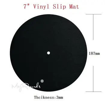 7inch Vinyl Mat Proti Statickej Cítil Mat pre Phonograph Gramofónu Vinyl